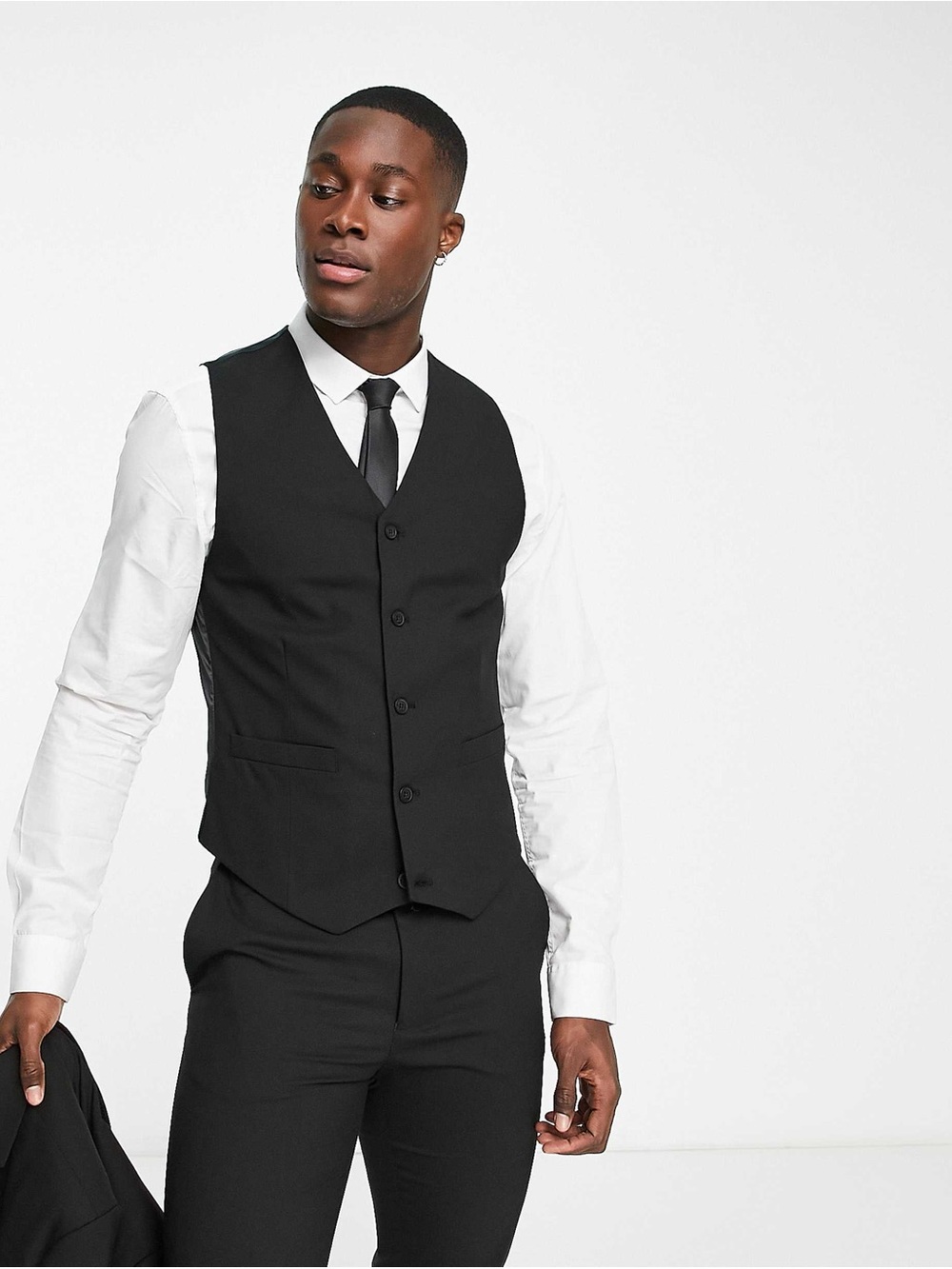 Asos Design Skinny Suit Vest Waistcoat